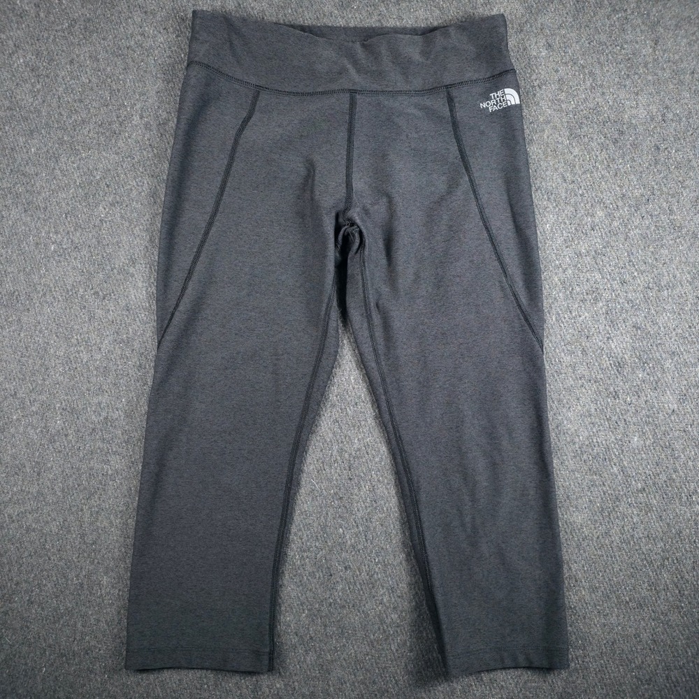 The North Face Capri Leggings Womens M‎ Gray NF00CP6L Heathered Activewear Pants